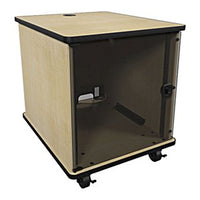Middle Atlantic MFR-1227KM MFR Mobile Furniture Floor Standing Rack, 12U, Knotted Maple