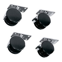 Middle Atlantic RKW Caster Kit for Laminate Racks, Set of 4-2 Locking Wheels, 150lb Weight Capacity