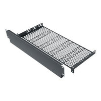 Middle Atlantic UFA-8-F2 UFA Small Device Mounting Rack Shelf with 2U RMS Faceplate, 8" Depth, 1U RMS