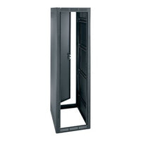 Middle Atlantic WRK-44SA-27 WRK Series Floor Standing Rack with Rear Door, 27.6"D x 24.3"W, 44U RMS