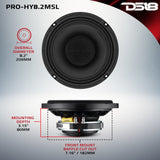 PRO 8" Hybrid Slim Loudspeaker with a 1" Compression Driver Horn | 200W RMS 2-Ohm