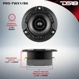Pro Audio Loudspeakers & Tweeters Package - Pair PRO-X8.4BM + Pair of PRO-TW1X/BK