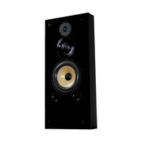 Induction Dynamics S1.8W-BG Single Wall Bookshelf Speaker, Black Gloss