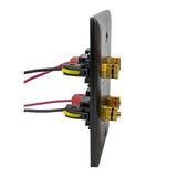 Speaker Snap SSKPW8 Keystone Binding Posts Snap Lock Connectors Compatible with 12 to 24 Gauge Speaker Wire, White, 4 pairs