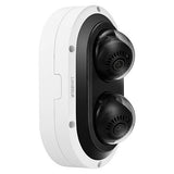 Hanwha PNM-12082RVD/KEX Series x 6MP Outdoor IR Multi-Directional Dome IP Camera, 3.54-6.69mm Motorized Varifocal Lens, White, TAA Compliant