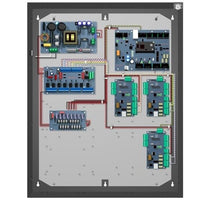 Hanwha NOA-E2PW8 OnCAFE Enclosure Kit, 8-Door, Prewired, Dual-voltage Outputs