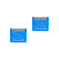 Shelly 1 Mini Gen4 x 2 pack - front view | Silarius