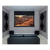 Dragonfly DFRM-TAB-130-UW 130" Recessed Motorized Tab Tension Projection Screen, Ultra White