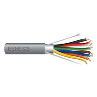 Genesis 22071109 22/8 Stranded Shielded Cable, Riser, CMR, FT4, 1000' (304.8 m) Pull Box, Gray