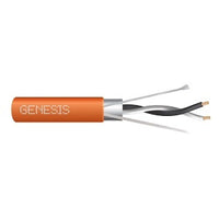 Genesis 33192103 24/1-Pair Stranded Shielded RS485 Cable, Plenum, CMP, FT6, 1000' (304.8 m) Reel-in-a-Box, Orange