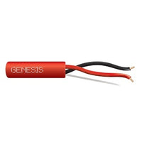 Genesis 44311104 18/2 Solid Fire Alarm Zip Cable, Riser, FPLR, 1000' (304.8 m) Pull Box, Red