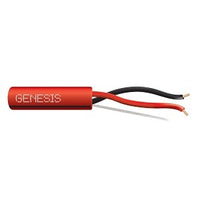 Genesis 4513104K 14/2 Solid Unshielded Fire Alarm Cable, Plenum, FPLP, 1000' (304.8 m) Reel, Red w/ Black Stripe