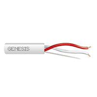 Genesis 47014801 20/2 Solid Unshielded Thermostat Cable, General Purpose, CL2, 500' (152.4 m) x 4 Reels, White