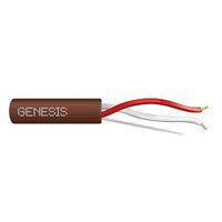 Genesis 47104807 18/2 Solid Unshielded Thermostat Cable, General Purpose, CL2, 500' (152.4 m) x 4 Reels, Brown