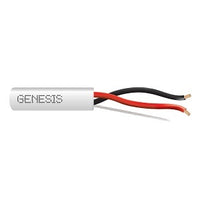 Genesis 52501101 16/2 Stranded Unshielded Speaker Cable, Riser, CMR, FT4, 1000' (304.8 m) Pull Box, White