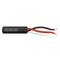 Genesis 52835008 16/2 (65-Strand Oxygen-Free Copper) Audacious Unshielded Speaker Cable, Direct Burial, CM, 500' (152.4 m) Reel, Black