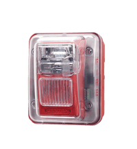 Gentex WGECA24-75PWWLP WGES Colored Lens Outdoor Strobe, 24VDC, 75CD, No Marking, Low-Profile (GOELP Enclosure), Amber Lens, White