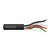Genesis 10701008 14/4 Stranded Mini Split Tray Cable, Direct Burial, TC-ER-JP, 1000' (304.8 m) Reel, Black