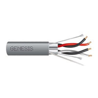 Genesis 12731009 18/2-Pair Each-Pair-Shielded Cable, General Purpose, CM, 1000' (304.8 m) Reel, Gray