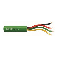 Genesis 21035805 22/4 Solid Unshielded Cable, Riser, CMR, FT4, 500' (152.4m) Speed Bag, Green