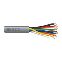 Genesis 21071109 22/8 Stranded Unshielded Cable, Riser, CMR, FT4, 1000' (304.8 m) Pull Box, Gray