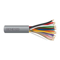 Genesis 21091009 22/12 Stranded Unshielded Cable, Riser, CMR, FT4, 1000' (304.8 m) Reel, Gray