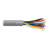 Genesis 21175509 18/8 Stranded Unshielded Cable, Riser, CMR, FT4, 500' (152.4 m) Pull Box, Gray