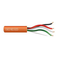 Genesis 31151103 18/4 Stranded Unshielded Cable, Plenum, CMP, FT6, 1000' (304.8 m) Pull Box, Orange