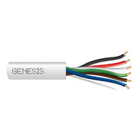 Genesis 31165512 18/6 Stranded Unshielded Cable, Plenum, CMP, FT6, 500' (152.4 m) Pull Box, Natural