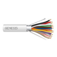 Genesis 32091012 22/12 Stranded Shielded Cable, Plenum, CMP, FT6, 1000' (304.8 m) Reel, Natural