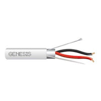 Genesis 32142112 18/2 Stranded Shielded Cable, Plenum, CMP, FT6, 1000' (304.8 m) Reel-in-a-Box, Natural