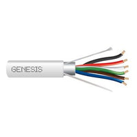 Genesis 32165512 18/6 Stranded Shielded Cable, Plenum, CMP, FT6, 500' (152.4 m) Pull Box, Natural
