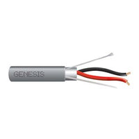 Genesis 32211109 16/2 Stranded Shielded Cable, Plenum, CMP, FT6, 1000' (304.8 m) Pull Box, Gray