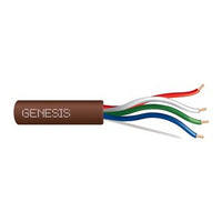 Genesis 47030907 20/4 Solid Unshielded Thermostat Cable, General Purpose, CL2, 250' (76.2 m) Speed Bag, Brown