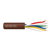 Genesis 47040907 20/5 Solid Unshielded Thermostat Cable, General Purpose, CL2, 250' (76.2 m) Speed Bag, Brown