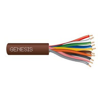 Genesis 47180307 18/10 Solid Unshielded Thermostat Cable, General Purpose, CL2, 250' (76.2 m) x 4 Reels, Brown