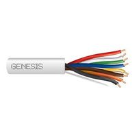 Genesis 47660312 18/8 Solid Unshielded Thermostat Cable, Plenum, CL2P, 250' (76.2 m) x 4 Reels, Natural
