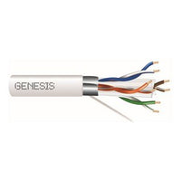 Genesis 53931101 23/4-Pair Cat 6A Unshielded Riser Networking Cable, Plenum, CMP, FT6, 1000' (304.8 m) Pull Box, White
