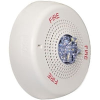 ELSA-SSTC-FW - Eaton ELSA-SSTC-FW Eluxa Self-Amplified Speaker-Strobe Ceiling Mount, 'FIRE' Tex