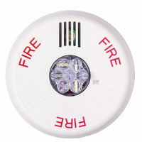 ELHSWC - Eaton ELHSWC Wheelock Eluxa Horn Strobe, LED, Ceiling, FIRE, Clear Lens, 15/30/7