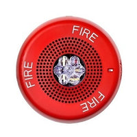 ELMTSRC - Eaton ELMTSRC Wheelock Eluxa Multitone Strobe Horn, FIRE Lettering, Ceiling Moun