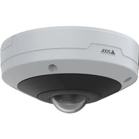 AXIS 03133-001 M4348-PLVE M43 Series 12MP Outdoor-Ready Panoramic Camera with 360° View and Audio Analytics, 1.7mm Fixed Lens, IR LEDs, IP66, IK10