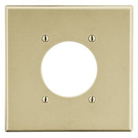 Hubbell PJ703I M-Size 2-Gang Wall Plate with 2.15-Inch Opening, Ivory