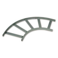 Hubbell HLF1290G NEXTFRAME Ladder Rack, Flat Turn, 12", Gray