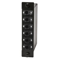 Hubbell OCRJ50 12-Adapter Plug and Play Cassette, Black