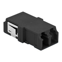 Hubbell FANLCDSC6BK Fiber Optic Cable Connector, LC Duplex with Snap Mount, Black, Pack of 6