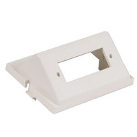 Hubbell IM1SCA15OW Audio / Video Unloaded Module, SC Angled, 1-Duplex, 1.5U, Office White