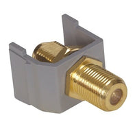 Hubbell SFF3GGY F Coax, Snap-Fit, 3GHz, Gold, Gray