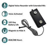PBN-TECH PBN-BVEXT – Black Vox External Long Life Audio Recorder