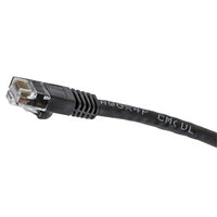 Hubbell NSC6BK50 netSELECT 24/8 CAT6 Patch Cord, Slim, Snagless, PVC-CM, 50' Black